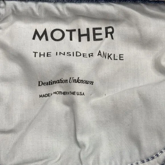 Mother Superior The Insider Ankle Jeans Womens 30 Destination Unknown  Blue - Picture 10 of 15